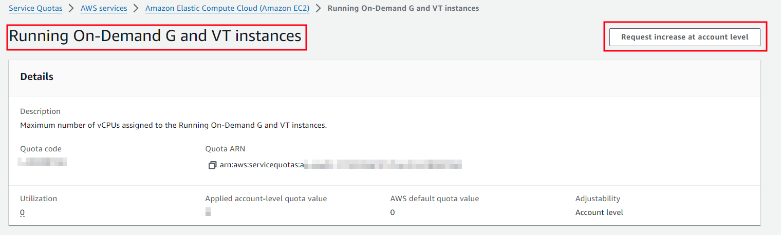 Running on Demand G and Vt Instances