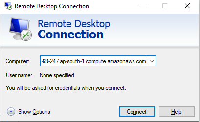 Remote Desktop Connection 1